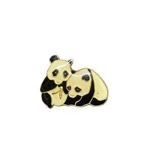 Vintage CWCA China Wildlife‎ Conservation Association Enamel Panda Pin